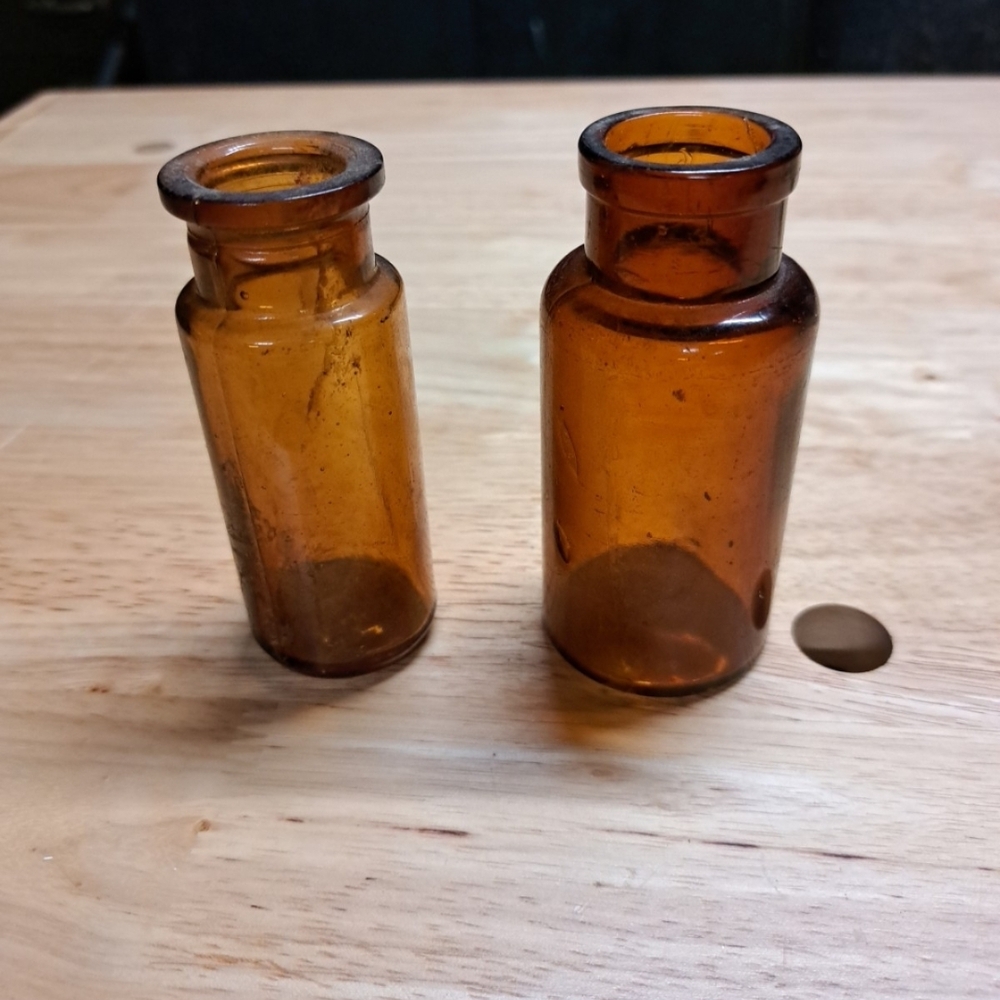 Amber Apothecary Bottles
